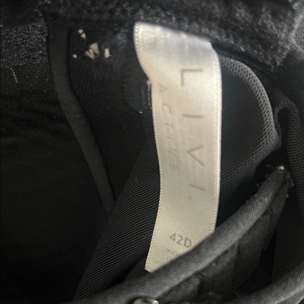 Livi Active Black and Gray Sports Bra - Picture 2 of 9